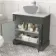 Lucia Graphite Grey Cabinet with Marble Top 840mm - Excludes Counter Top Basin