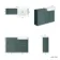 Monaco Midnight Green Traditional Basin Vanity and Back To Wall Unit 1200mm (Excludes Pan & Cistern)