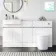 Foster Gloss White Combination Vanity Basin and Boston Toilet 1500mm
