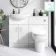 Quartz Gloss White Combination Vanity Basin and Denver Toilet 1050mm