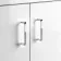 Quartz Gloss White Basin Vanity and Back To Wall Toilet Unit 1150mm - Excludes Toilet