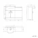 Quartz Gloss White Basin Vanity and Back To Wall Toilet Unit 1150mm - Excludes Toilet