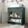 Milos Mystic Green Vanity with Troy Basin 800mm - Chrome Handles