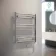 Barcelona Electric Chrome Straight Heated Towel Rail 800x600mm