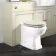 Hudson Traditional Back To Wall Toilet With Chalk White Wooden Seat
