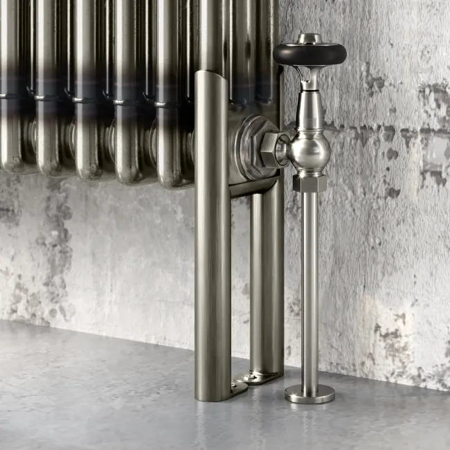 Athens Raw Metal Triple Column Horizontal Traditional Radiator 600x785mm