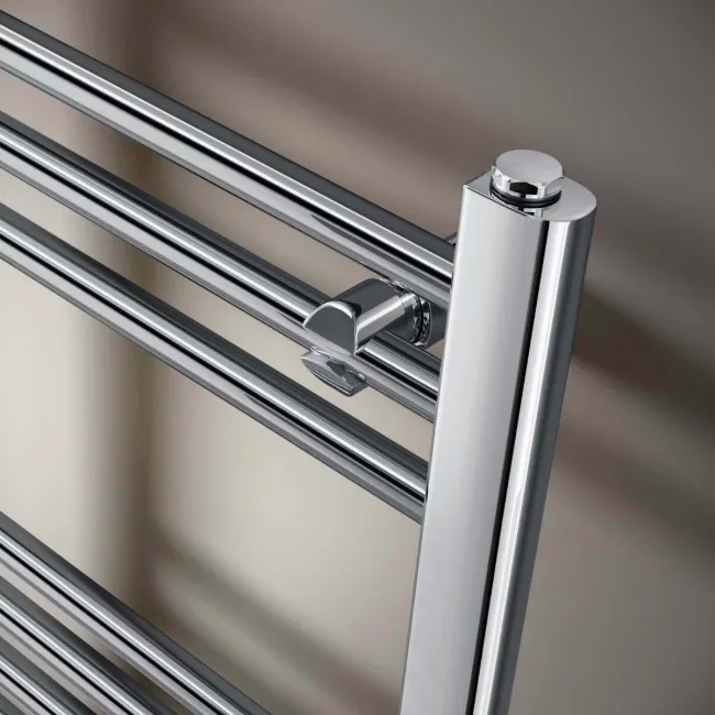 Barcelona Chrome Straight Heated Towel Rail 800x600mm