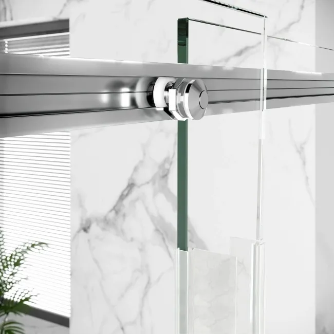 Stockholm Easy Clean 8mm Frameless Sliding Shower Door 1000mm