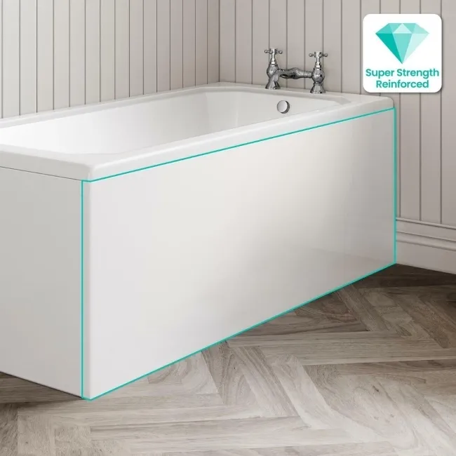 1600 Super Strength Reinforced Acrylic Straight Bath Front Panel