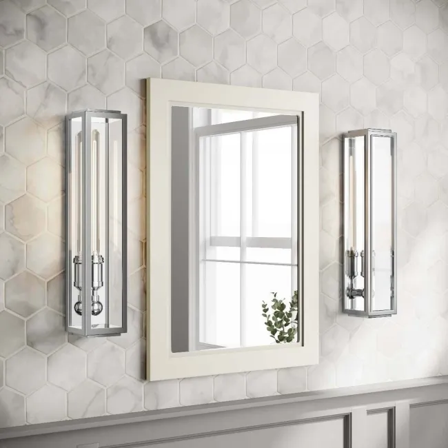 Chalk White Bathroom Mirror 700x500mm
