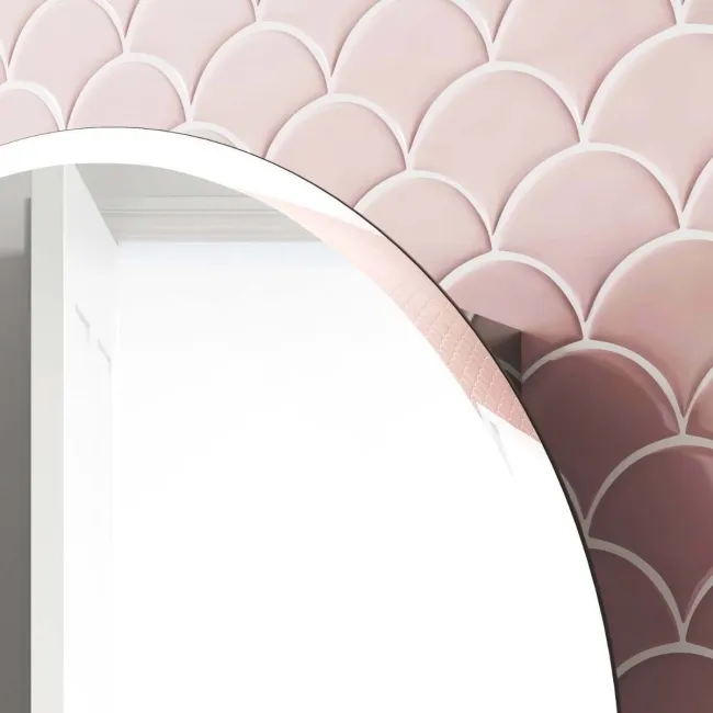 Harper Round Stainless Steel Mirror Cabinet 600mm