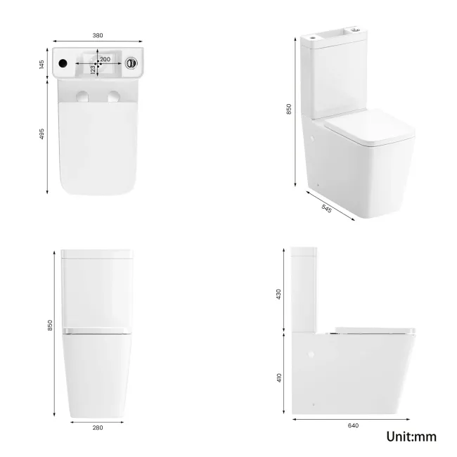 Nevada 2-In-1 Combined Wash Basin & Rimless Toilet With Premium Soft Close Seat