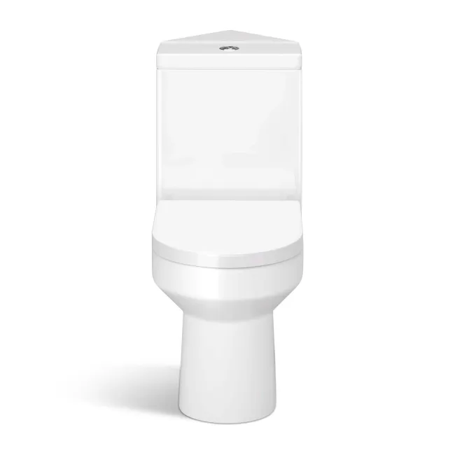 Denver Close Coupled Corner Toilet With Soft Close Seat