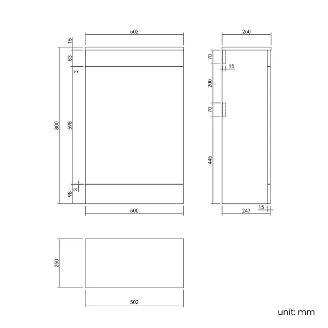 Trent Gloss White Combination Vanity Basin and Miami Toilet 1000mm