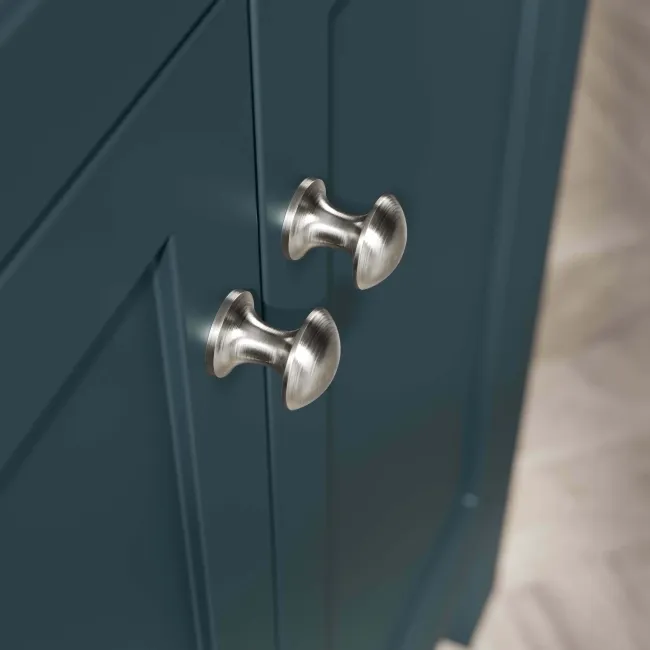 Bermuda Inky Blue Cabinet with Marble Top 1200mm - Excludes Counter Top Basins