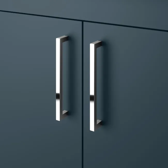 Harper Navy Blue Basin Vanity and Back To Wall Toilet Unit 1200mm - Excludes Toilet