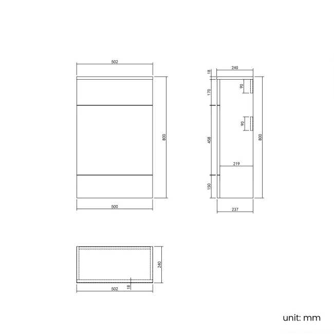 Harper Stone Grey Combination Vanity Basin with Marble Top & Houston Toilet 1000mm -Brushed Brass Accents