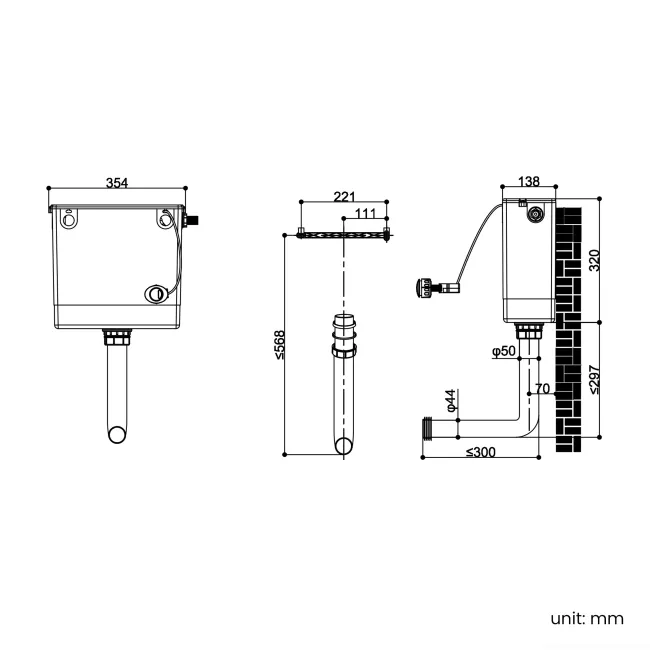 Harper Stone Grey Combination Vanity Basin with Marble Top & Houston Toilet 1000mm -Brushed Brass Accents