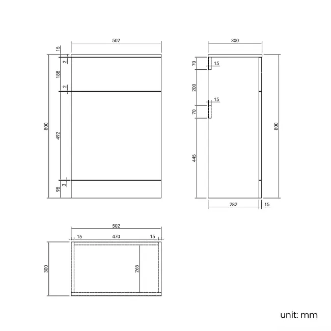 Quartz Gloss White Basin Vanity and Back To Wall Toilet Unit 950mm - Excludes Toilet