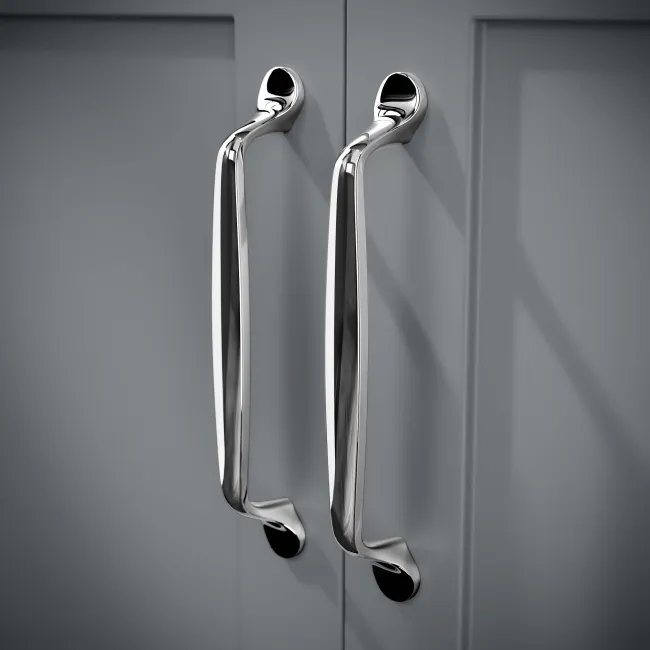 Capri Fog Grey Vanity with Semi Recessed Basin 550mm - Traditional Handles