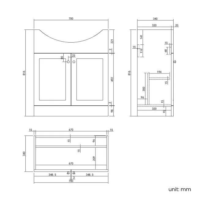Capri Mystic Green Combination Vanity Basin and Denver Toilet 1350mm - Chrome Handles