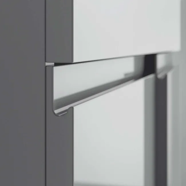 Trent Stone Grey Wall Hung Double Basin Drawer Vanity 1200mm