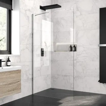 Copenhagen Easy Clean 8mm Wet Room Shower Glass Panel 1100mm
