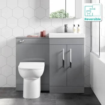 Avon Stone Grey Combination Vanity Basin and Aruba Toilet 1000mm