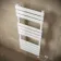 Santorini Electric White Flat Panel Heated Towel Rail 1200x450mm
