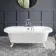 Grosvenor 1800mm Roll Top Bath - White Ball Feet