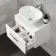 Avon Gloss White Wall Hung Drawer Vanity with Marble Top & Oval Counter Top Basin 600mm