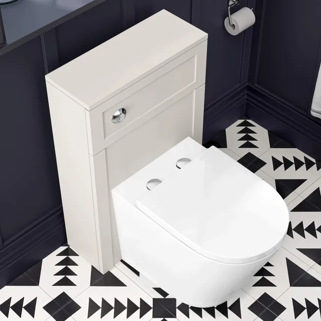 Bermuda Chalk White Combination Vanity Basin and Boston Toilet 1300mm