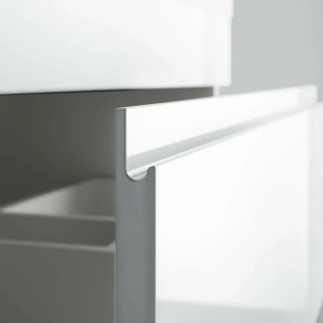 Trent Gloss White Basin Drawer Vanity 600mm