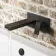 Lea Matt Black Wall Mounted Bath Filler