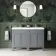 Bermuda Dove Grey Double Basin Vanity 1200mm