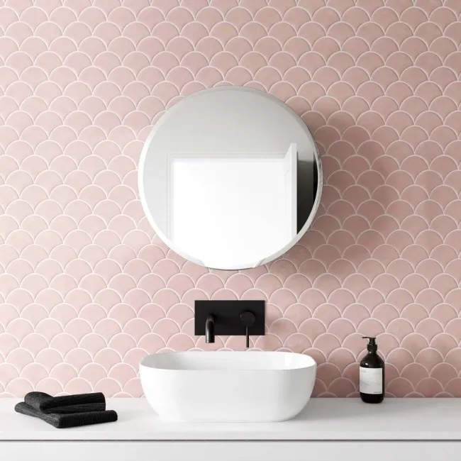 Harper Round Stainless Steel Mirror Cabinet 500mm