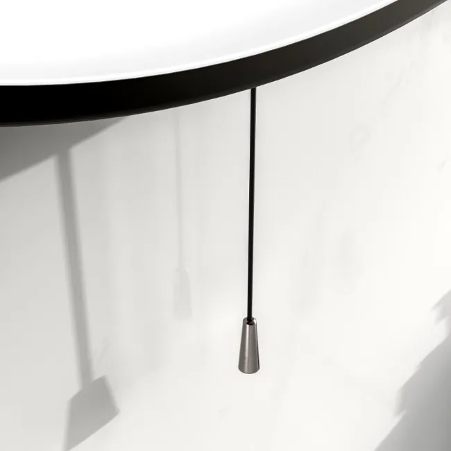 Mollie Battery Operated Black Framed Illuminated LED Mirror 800mm