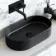 Dakota Matt Black Oval Counter Top Basin 525mm