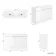 Trent Gloss White Double Basin Vanity 1200mm