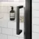 London Matt Black 6mm Sliding Shower Enclosure 1100x800mm