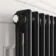 Athens Matt Black Double Column Vertical Traditional Radiator 1800x470mm