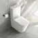 Kent Matt White Rimless Close Coupled Toilet With Premium Soft Close Slim Seat