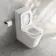 Kent Matt White Rimless Close Coupled Toilet With Premium Soft Close Slim Seat