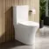 Brooklyn Rimless Fully Back To Wall Close Coupled Toilet With Soft Close Seat