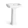Hudson Traditional Pedestal Basin Double Tap Hole 570mm