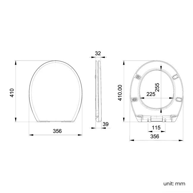 Alma Traditional Rimless Close Coupled Toilet With Premium Soft Close Slim Seat