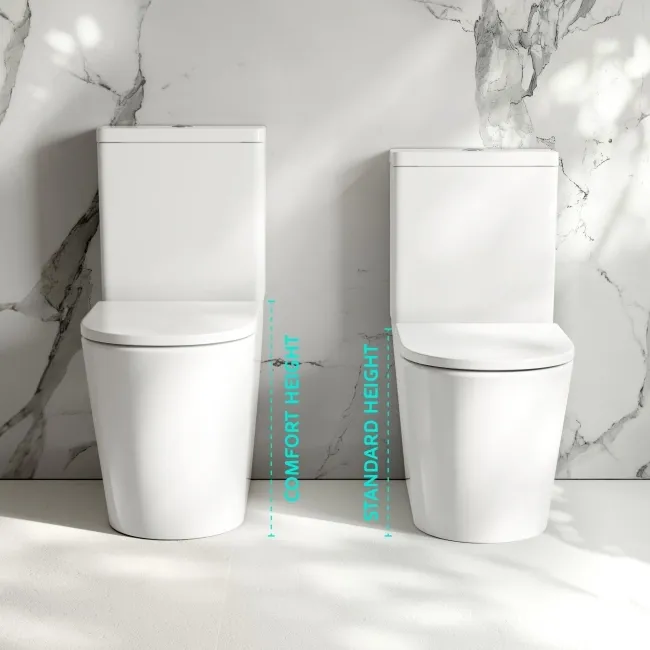 Loma Rimless Comfort Height Close Coupled Toilet With Premium Soft Close Seat