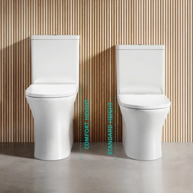 Brooklyn Rimless Comfort Height Close Coupled Toilet With Soft Close Seat