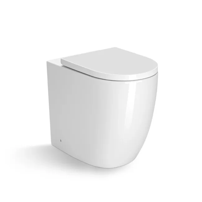 Utah Rimless Comfort Height Back To Wall Toilet With Premium Soft Close Seat