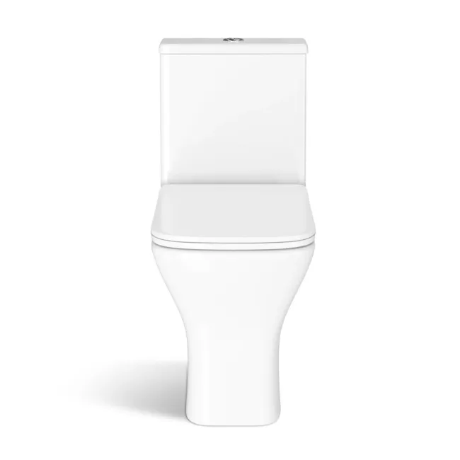 Boise Rimless Close Coupled Toilet With Premium Soft Close Slim Seat